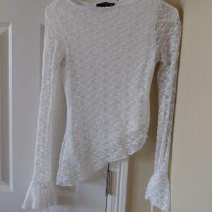 Elegant White Lace Top